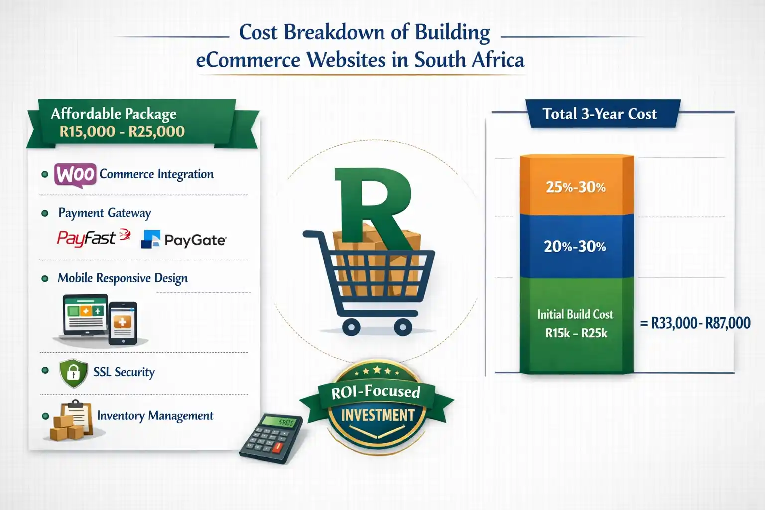 High end cost breakdown of ecommerce pricing